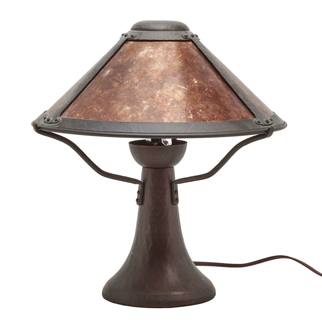 Mica Lamp Co, After Dirk Van, Copper and Mica Table Lamp (1 of 4)