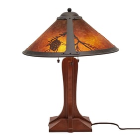 Mica Lamp Co, Arts and Crafts Style Table Lamp