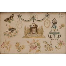 Potsdam Needlework Sample Dated 1809