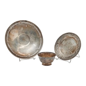 Three Sterling Silver Table Articles