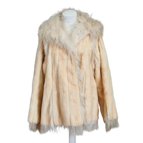 Fendi for Bergdorf Goodman White Mink and Lamb Jacket