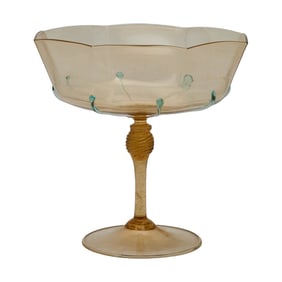 Vintage Murano Glass Compote