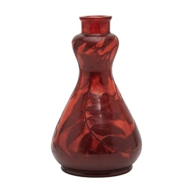 French Cameo Glass Vase