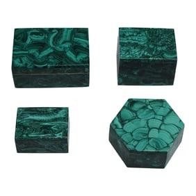 Four Malachite Boxes
