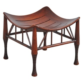 Liberty and Company Attributed Oak Thebes Stool