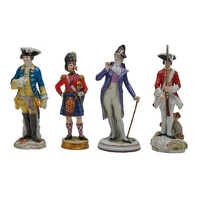 Four Porcelain Figures of Men, including Meissen