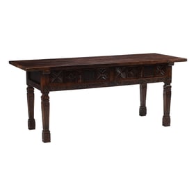 Spanish Renaissance Revival Two Drawer Table