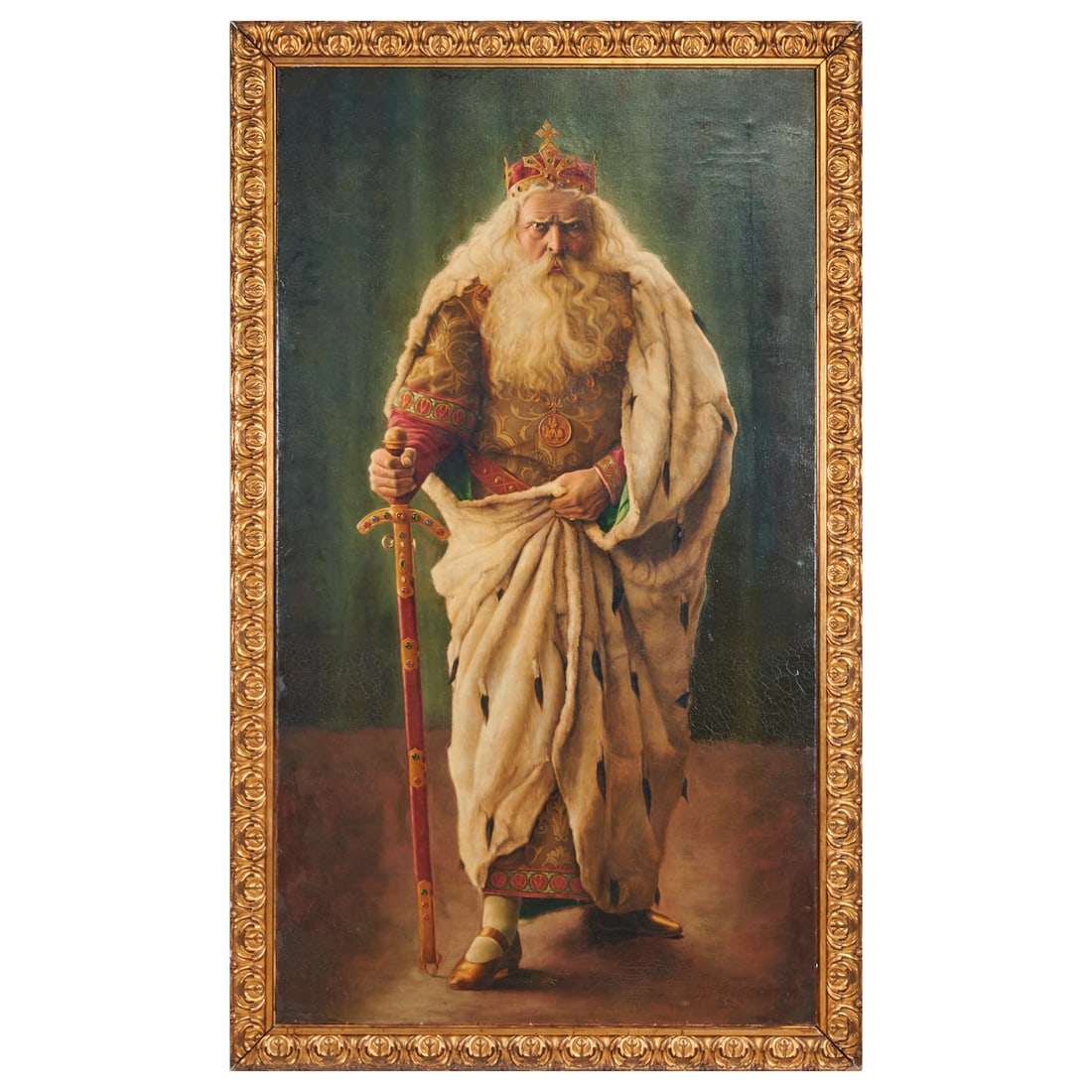 European School, Portrait of a King, Oil on Canvas (1 of 5)