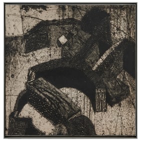 Peter Marcus, Roman Ruins, Mixed Media on Paper