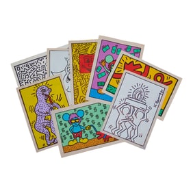 Style of Keith Haring, Collection of Works on Paper