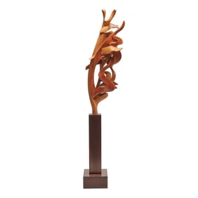 Nikolai Ossipov, Carved Wood Abstract Sculpture