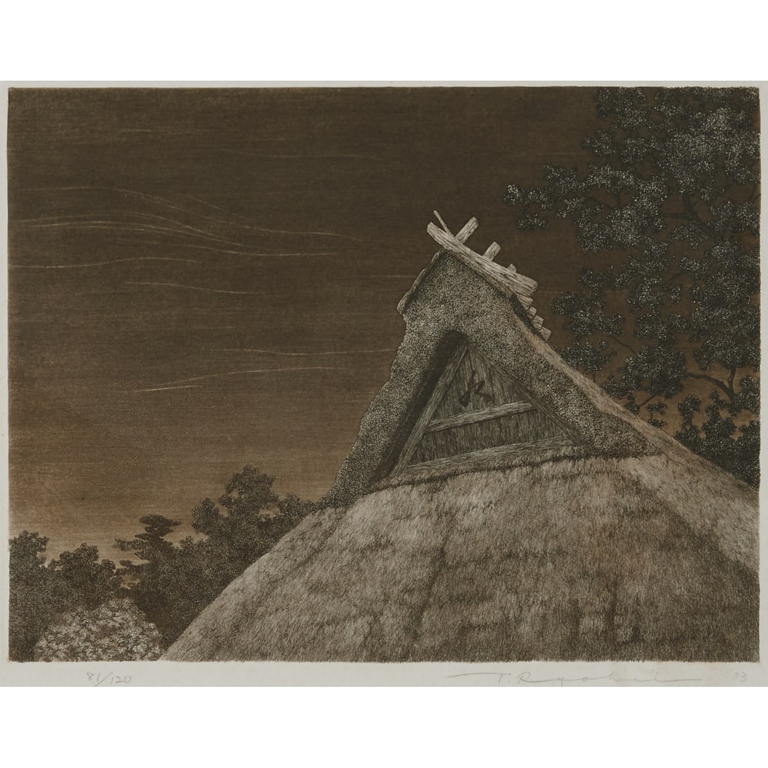 Tanaka Ryohei, Dusk, Etching (1 of 5)