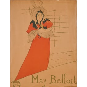 Toulouse-Lautrec, May Belfort, Lithograph
