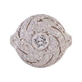 Diamond, 18k White Gold Ring