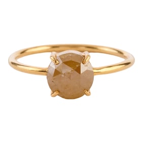 Diamond, 18k Yellow Gold Ring