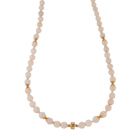 Opal Bead, Yellow Gold Necklace