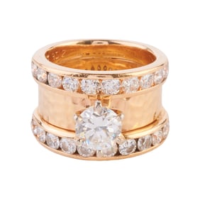 Diamond, 14k Yellow Gold Ring