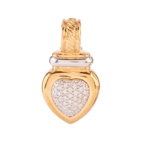 David Yurman Diamond, 18k Yellow Gold Pendant