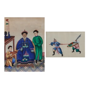 Two Chinese Pith Paintings