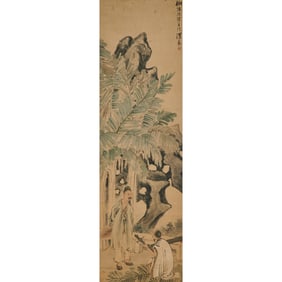 In the Style of Ren Xiong: Hanging Scroll
