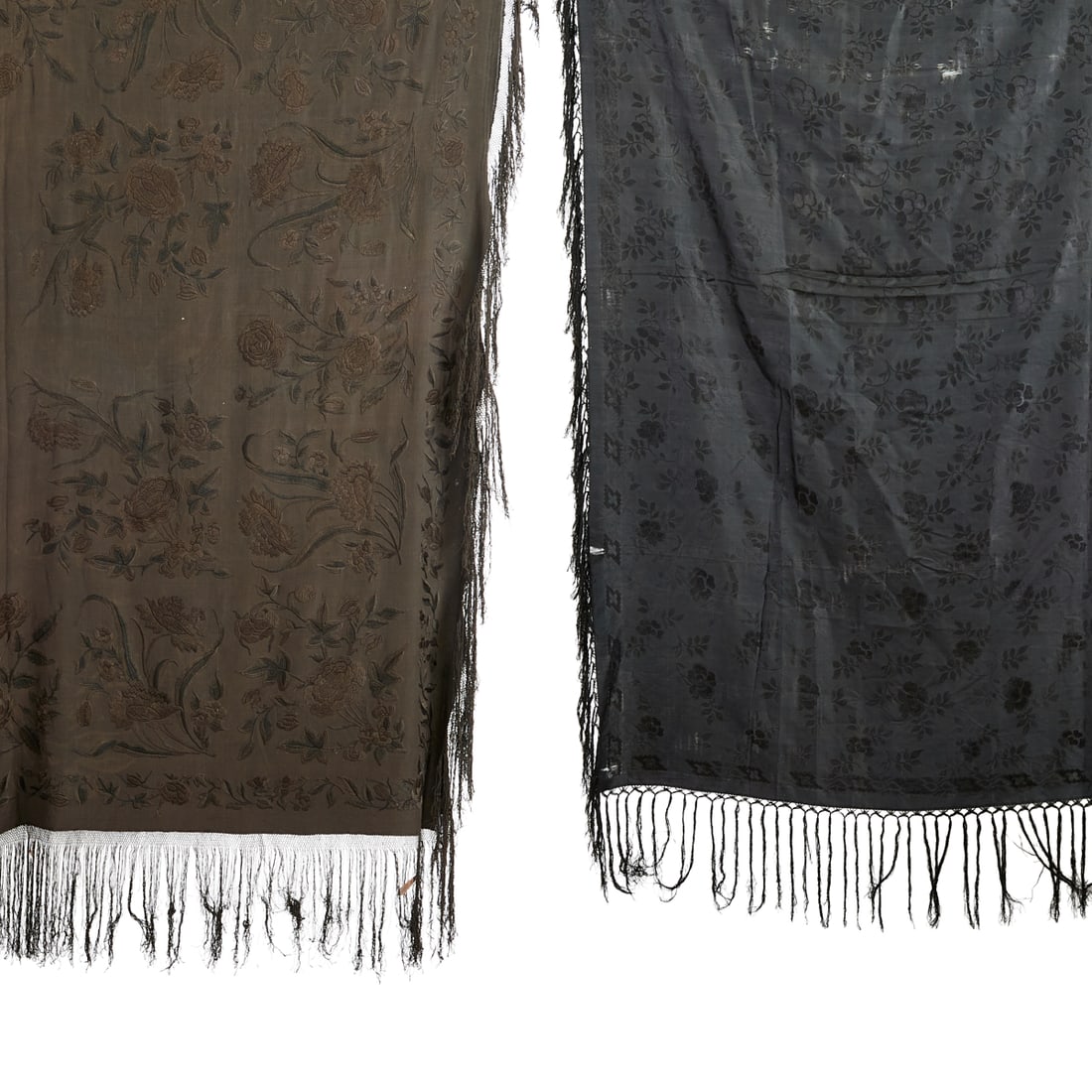 Two Black Silk Shawls (1 of 5)