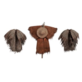 Group of Three Japanese Straw and Mino Raincoats