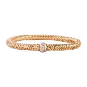 Roberto Coin Diamond, 18k Yellow Gold Primavera Bracelet