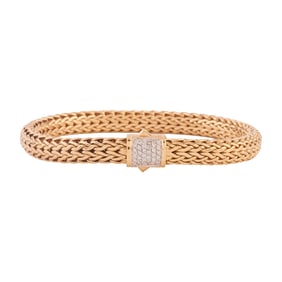 John Hardy Diamond, 18k Yellow Gold Icon Bracelet
