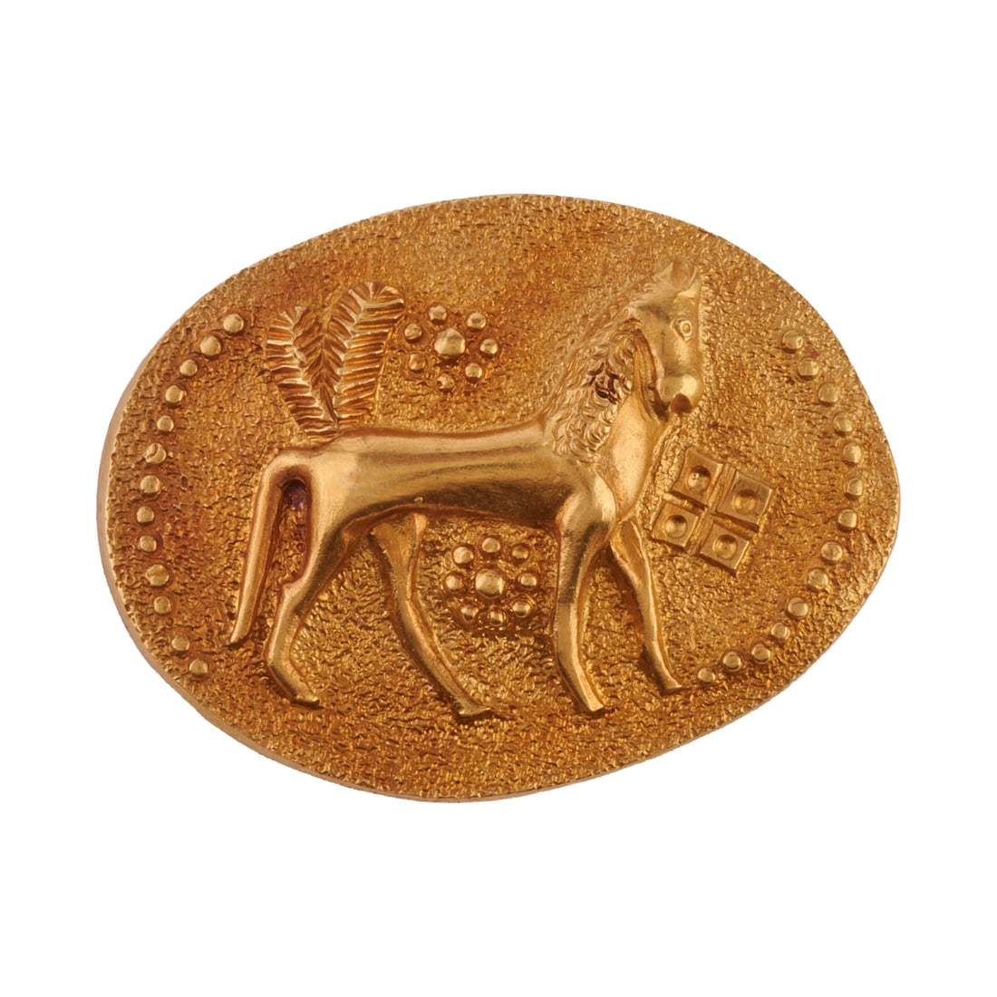 Lalaounis 18k Yellow Gold Horse Brooch (1 of 4)