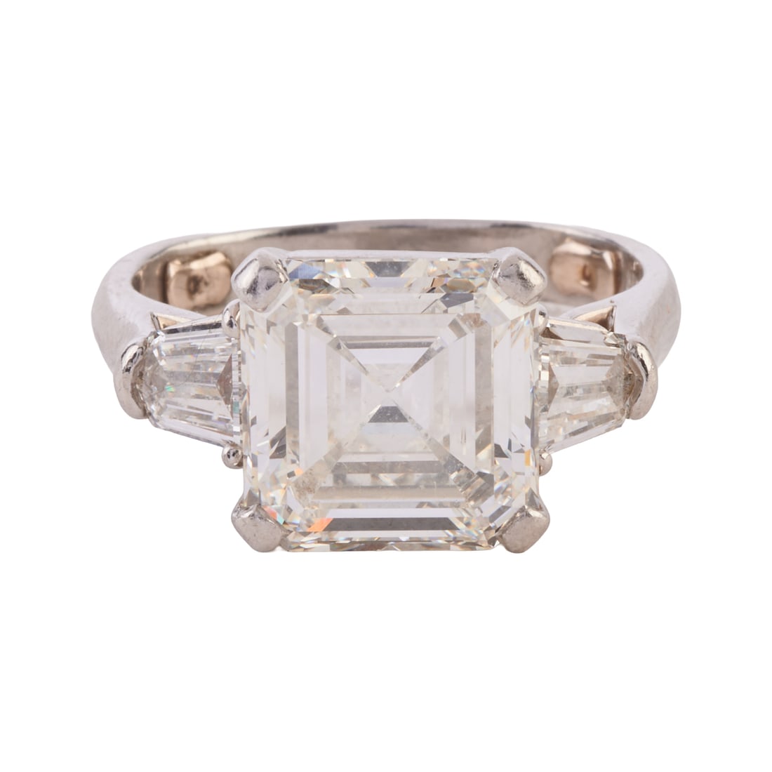 5.82 cts. Emerald-Cut Diamond, Platinum Ring with GIA Report (1 of 7)