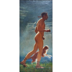 Richard Muller, The Runner, Oil on Canvas