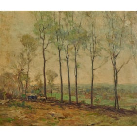 Chauncy Foster Ryder, Valley Meadow, Oil on Canvas