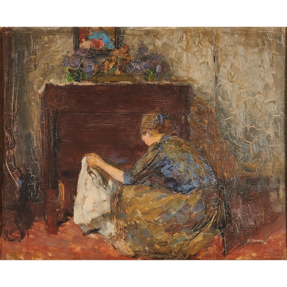 Joseph Raphael, Study The Old Chest, Oil on Board (1 of 5)