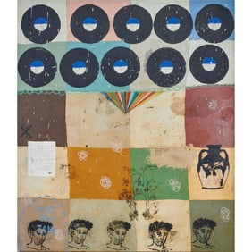 Squeak Carnwath, More Like Us, Oil and Alkyd on Canvas