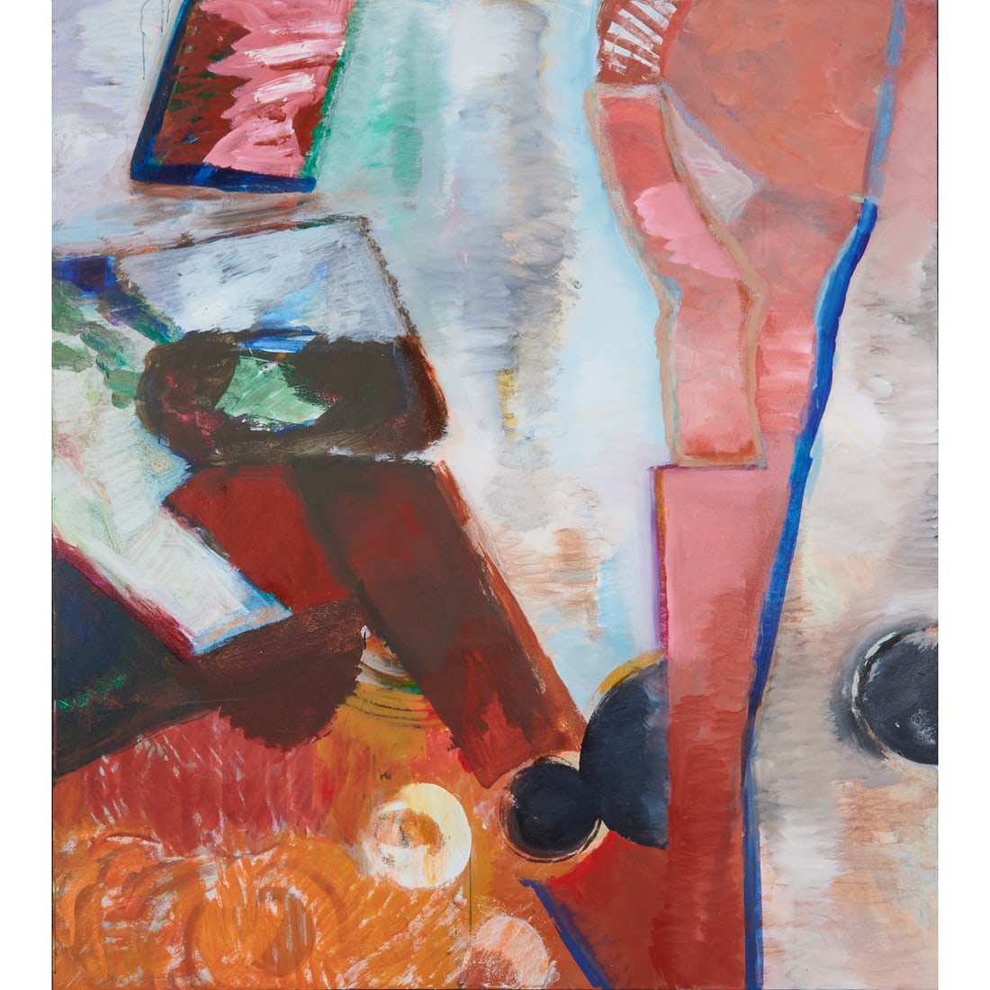 Elmer Bischoff, Abstract 105, Acrylic on Canvas (1 of 5)