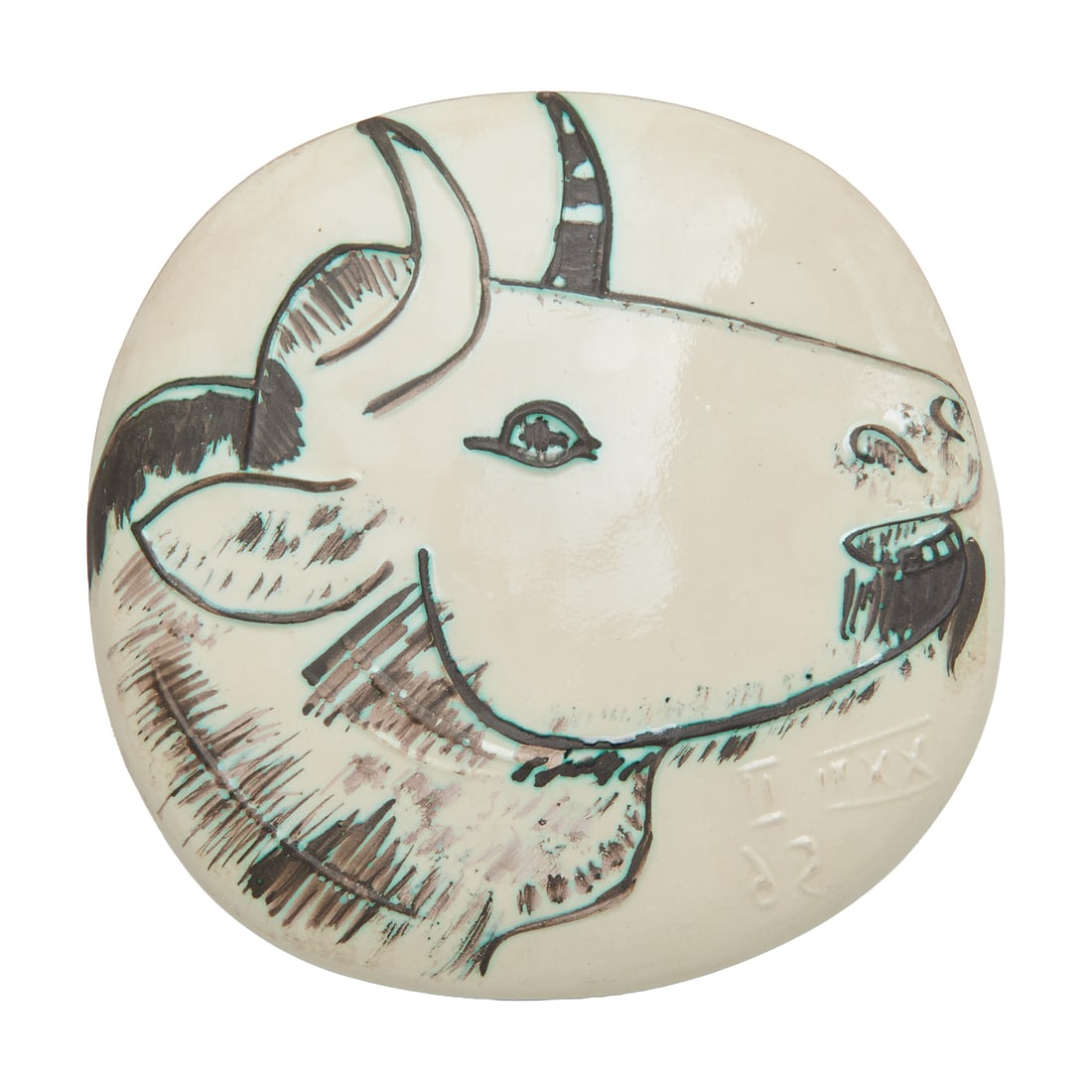 Pablo Picasso, Profil De Taureau, Glazed Earthenware (1 of 3)
