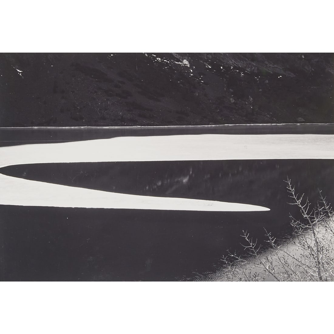 Ansel Adams, Ice on Ellery Lake, Photograph (1 of 3)
