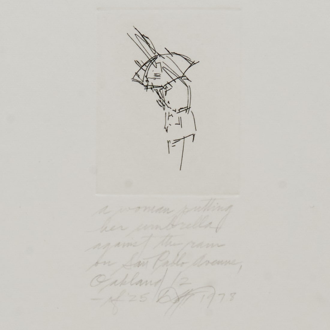 Dan Flavin, In March, In Oakland, Nine Etchings: Dan Flavin (American, 1933–1996), ";...inMarch, in Oakland,"; 1978, plates 1-9, nine etchings on Arches, edition of 25, [approximate dimensions - sheet: 12 1/2"; H x 10 3/4"; W], all signed, tit
