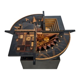 Po Shun Leong Mixed Wood and Painted Table