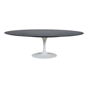 Saarinen for Knoll Attributed Oval Dining Table, Tulip Pedestal Base