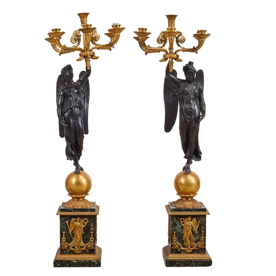 Pair of Empire Style Figural Candelabra (1 of 6)