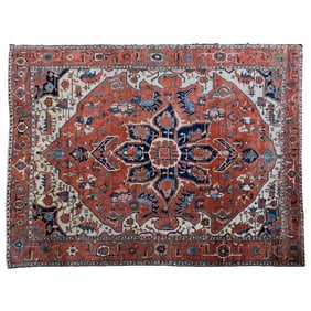 Antique Persian Heriz Carpet