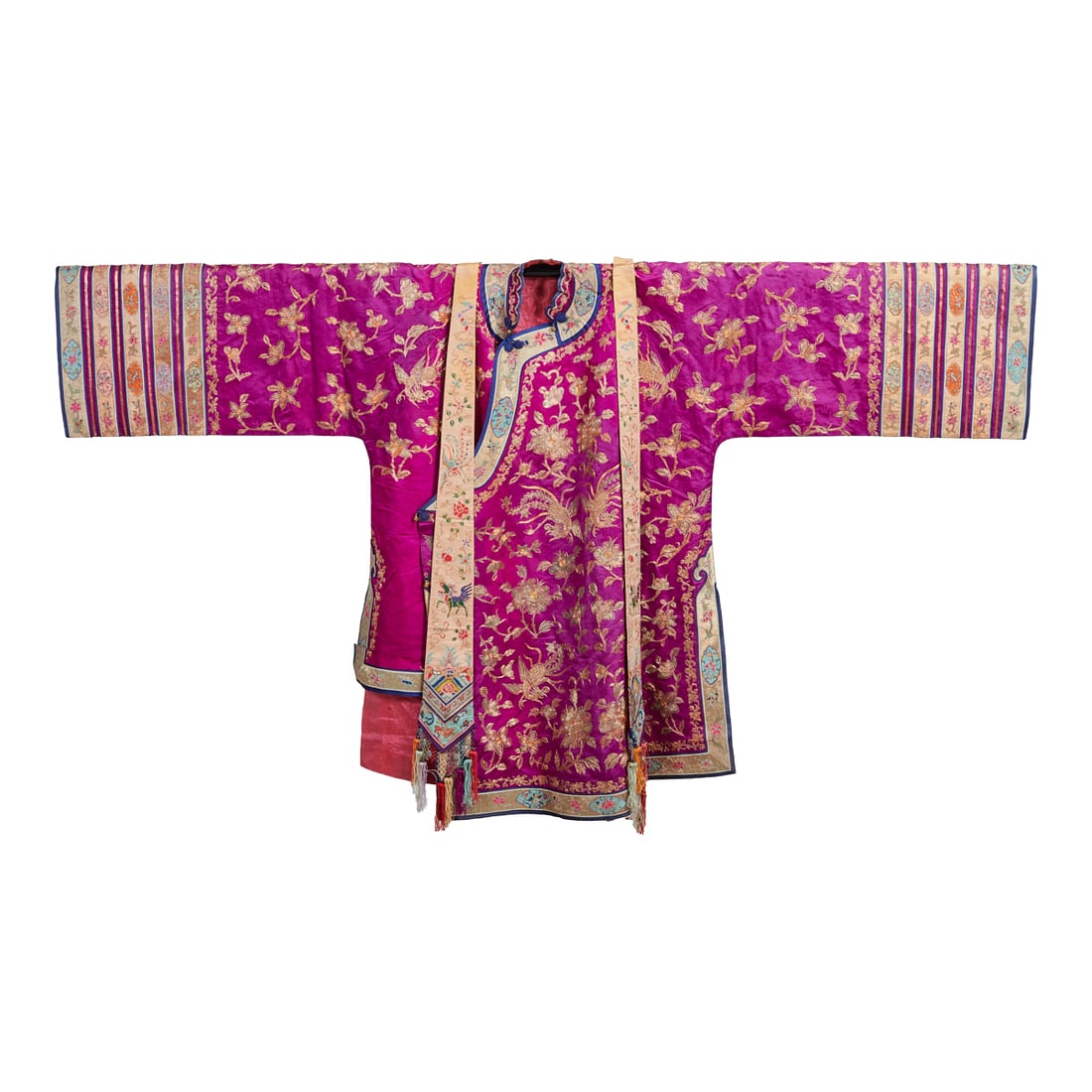 A Chinese Purple Ground Silk Embroidered Ladies Jacket (1 of 5)