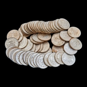 Mexico 1930-1945 Silver One Peso Coins (60)