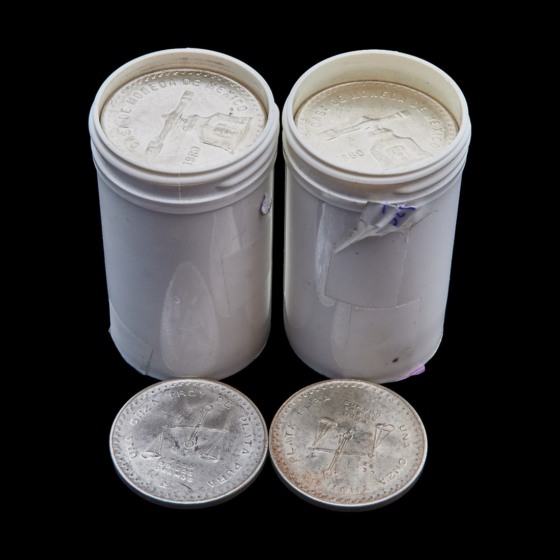 Mexico 1979, 1980 Silver One Onza (40): Mexico 1979, 1980 Silver One Onza (40).