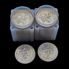 Mexico 1968 Silver Olympic 25 Pesos Silver Coins (40)