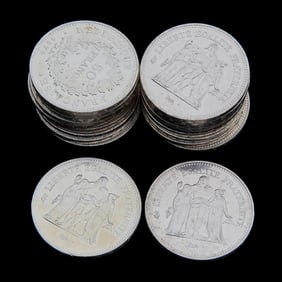 France 1975-79 Silver 50 Francs (20)