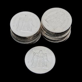 France 1975-79 Silver 50 Francs (20)