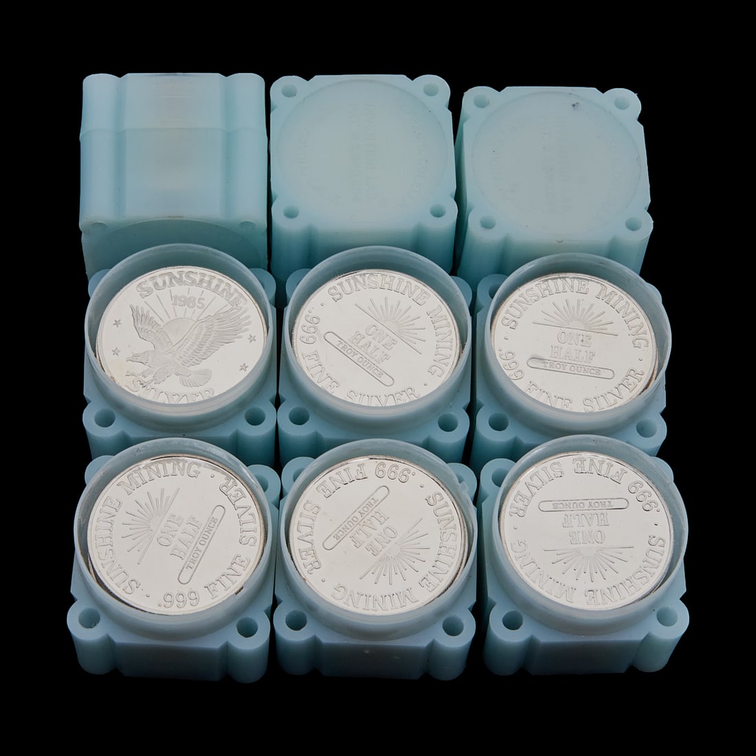 US Sunshine Mining, Half Ounce Fine Silver Rounds (90) (1 of 3)