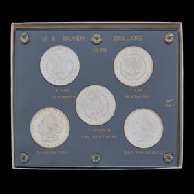 US Morgan Dollars 1878 Five Coin Set